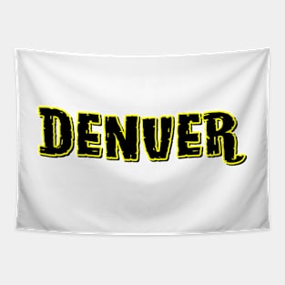 Denver Colorado Typography Tapestry