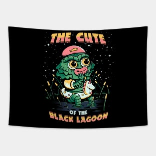 Cute of the black lagoon! Tapestry