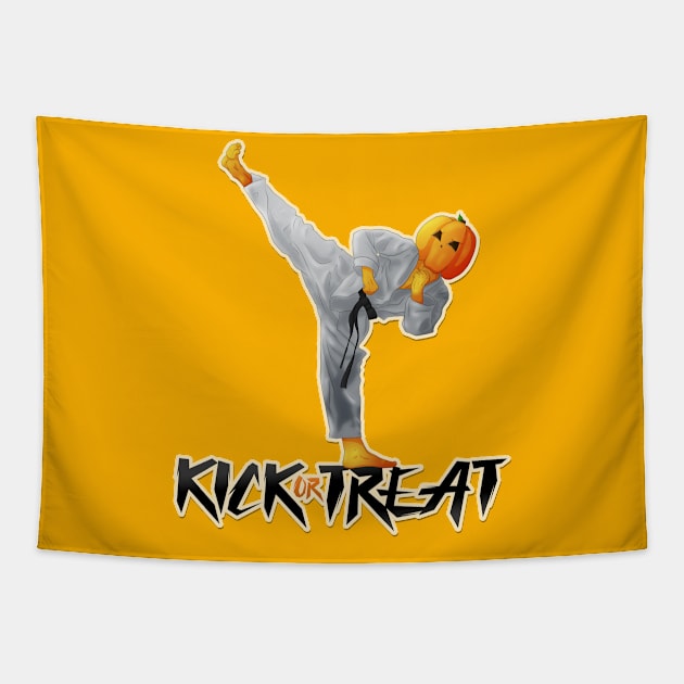 Kick-Or-Treat Tapestry by Jarrodjvandenberg