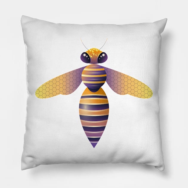 Iridescent Bee Pillow by Léo Alexandre