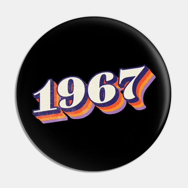 1967 Birthday Year Pin by Vin Zzep