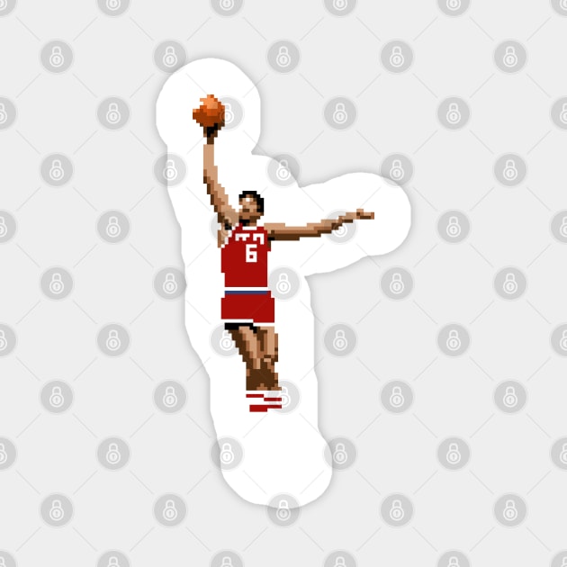 Dr.J Pixel Dunk Magnet by qiangdade