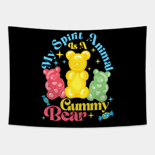 Funny Gummy Bear Art For Kids Girls Boys Candy Lover Gummies Tapestry