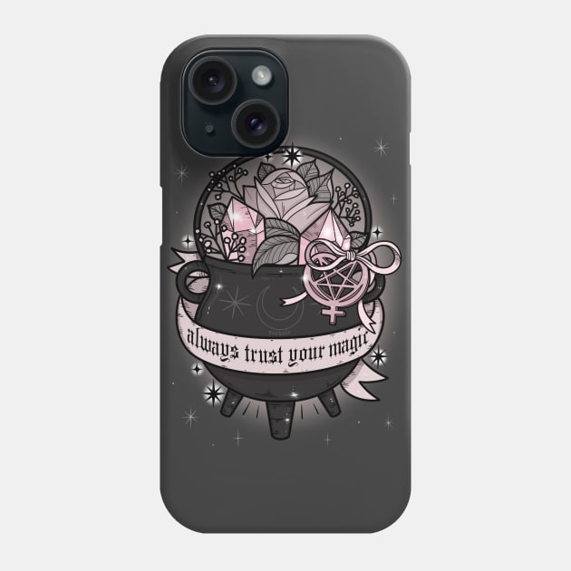 Witchy Cauldron Phone Case by chiaraLBart