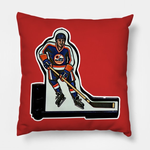 Coleco Table Hockey Players - Winnipeg Jets Pillow by mafmove