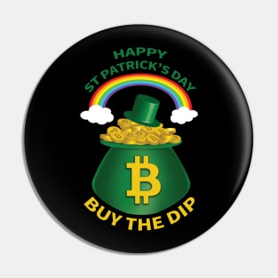 Happy St Patrick's Day Bitcoin Pin