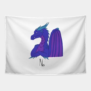 No Dragon (Indigo) Tapestry