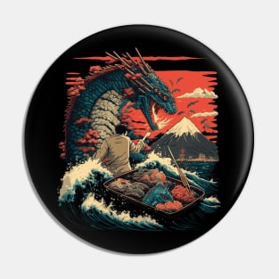 The Dragon off Kanagawa Pin