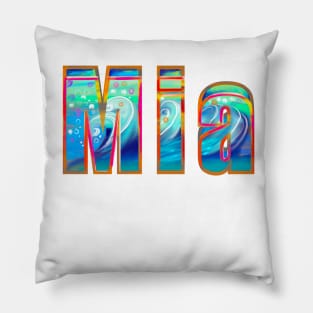 Mia The top 10 best Personalized Custom Name gift ideas for Mia girls and women Pillow