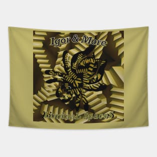 Igor & More Tarantula Liminal Spaces Yellow Tapestry