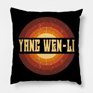 Vintage Proud Name Wen-li Birthday Gift Circles Pillow