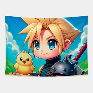 Cloud & Chocobo Tapestry