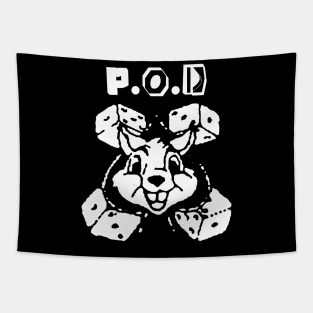 pod and the rabbit Tapestry