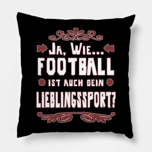 American Football Touchdown Mädchen Yard Pillow