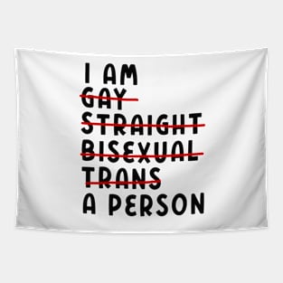 I Am Gay, Straight, Bisexual, Trans, A Person Tapestry