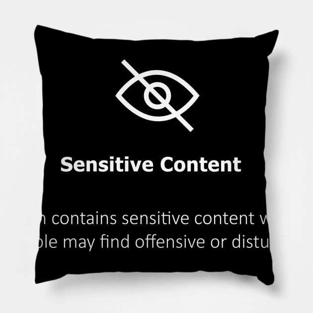 sensitive content | logo Pillow by DenielHast