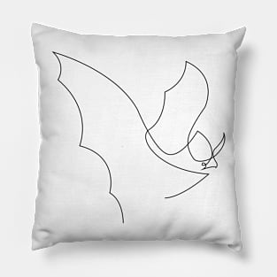 Night Hunter - One Line Bat Pillow