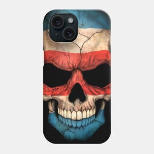 Costa Rican Flag Skull Phone Case