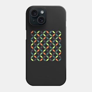 Black Background Petal Patterned Phone Case