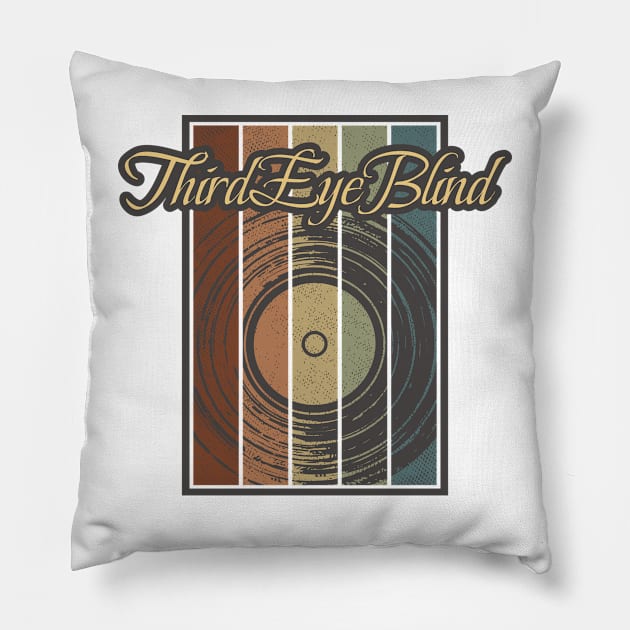 Third Eye Blind Vynil Silhouette Pillow by North Tight Rope