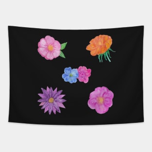 Hand Painted Watercolour Flowers Pack Tapestry