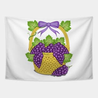 Grapes Basket Tapestry