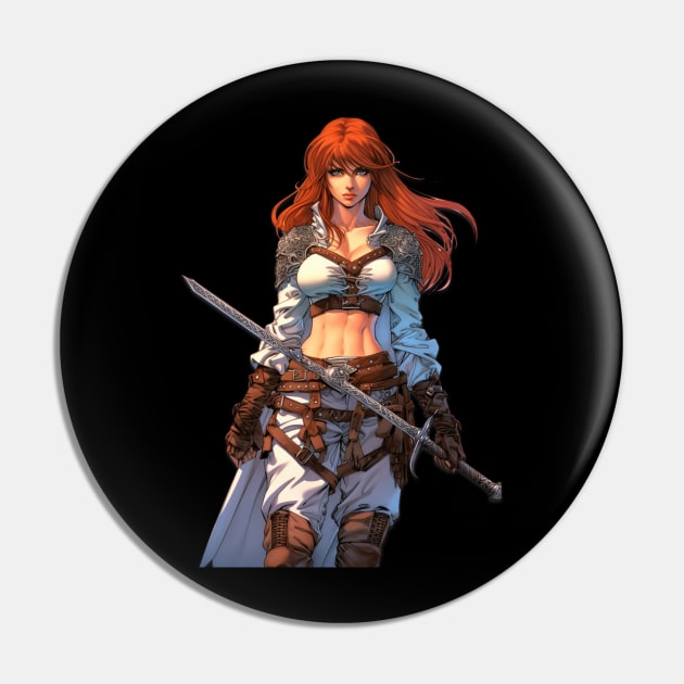 Anime Red Sonja Warrior Queen Pin by ForbiddenGeek