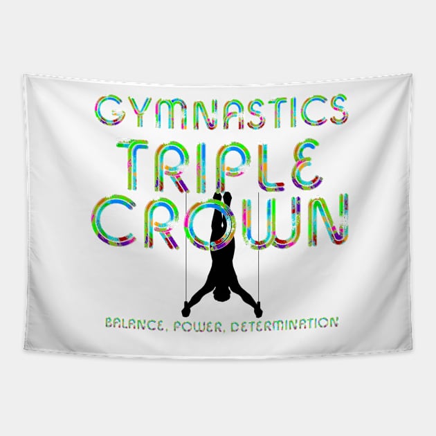 Gymnastics Triple Crown (M) Tapestry by teepossible