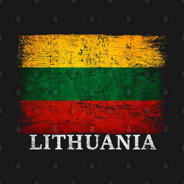 Lithuania Flag Gift Women Men Children Lithuania Vintage by Henry jonh