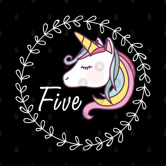 Five Years Old Unicorn Birthday by ArtedPool