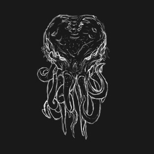 Cthulhu Lines - White T-Shirt