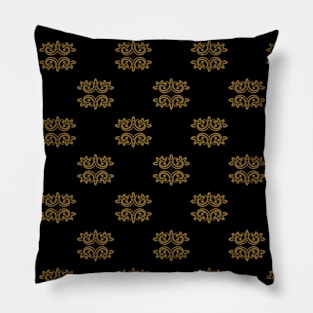 Ornament black and gold 6 Pillow