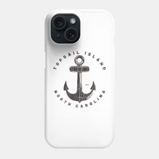 Topsail Island, NC Summertime Vacationing Big Anchor Phone Case