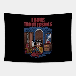 RPG Mimic Trust Issues - Cute Funny Adventure Tapestry