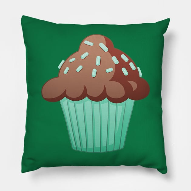 Chocolate Mint Pillow by nickelcurry