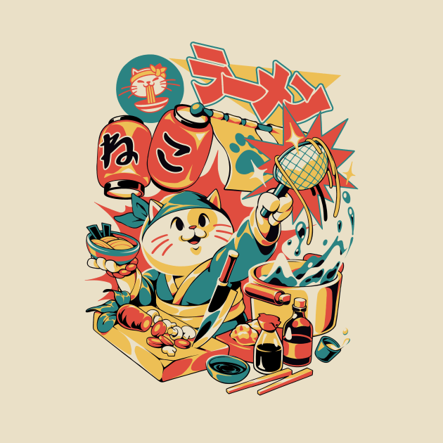 Neko Ramen - A Cat Ramen by Ilustrata