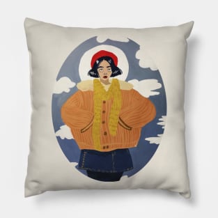 Autumn girl Pillow