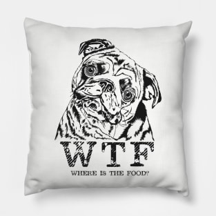 Pug dog - Funny meme Pillow