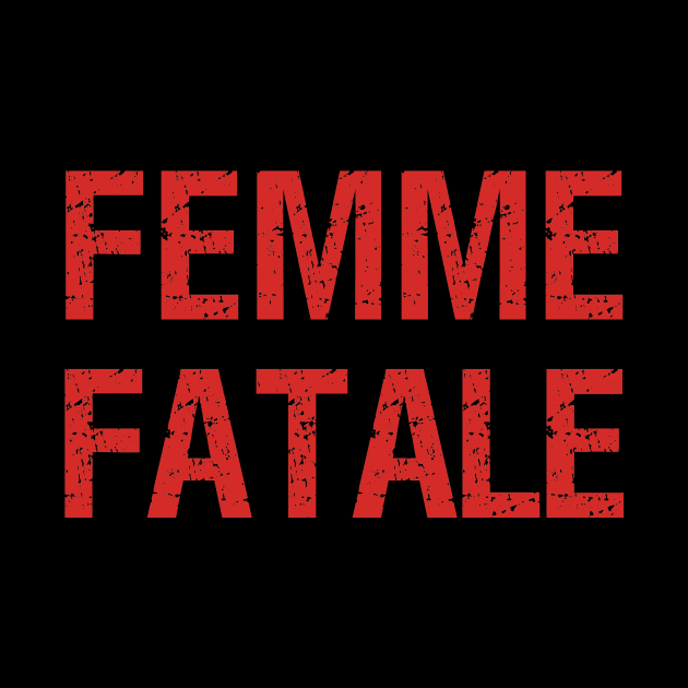 Femme Fatale - Minimal, Feminist Typographic Art by StudioGrafiikka