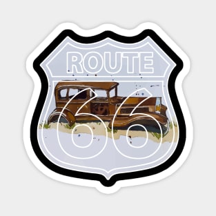 1932 Car along Route 66 in the Petrfied Woods National Park- WelshDesigns Magnet