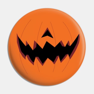 Jack O Lantern Pumpkin Face Mask Jagged (Day) Pin