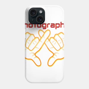 funny photography hand style unisex Phone Case