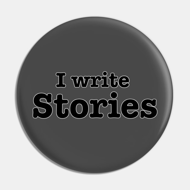 I Write Stories Pin by INKmagineandCreate