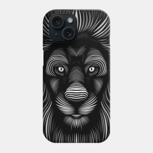 Lion face lines Phone Case