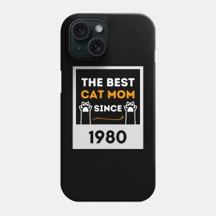 The Best Cat Mom Since 1980 Phone Case