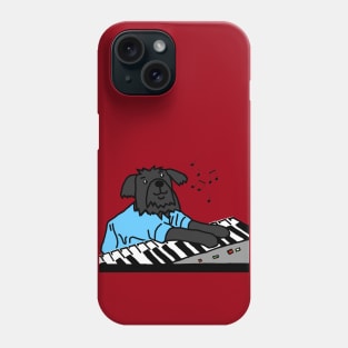 Funny Dog Plays Music on Piano Keyboard Phone Case