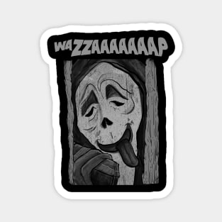 Wazzaaaaap black and white Magnet