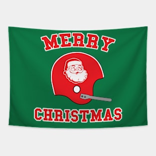 Classic Santa Single-Bar Football Helmet Tapestry