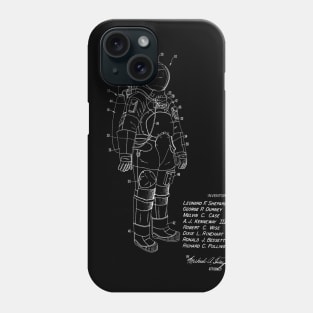 Space Suit Vintage Patent Drawing Phone Case