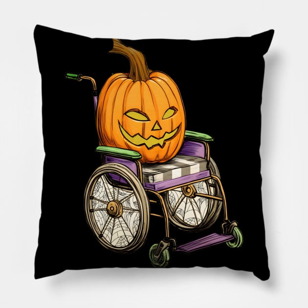 Hallowheelchair Pillow by Kary Pearson